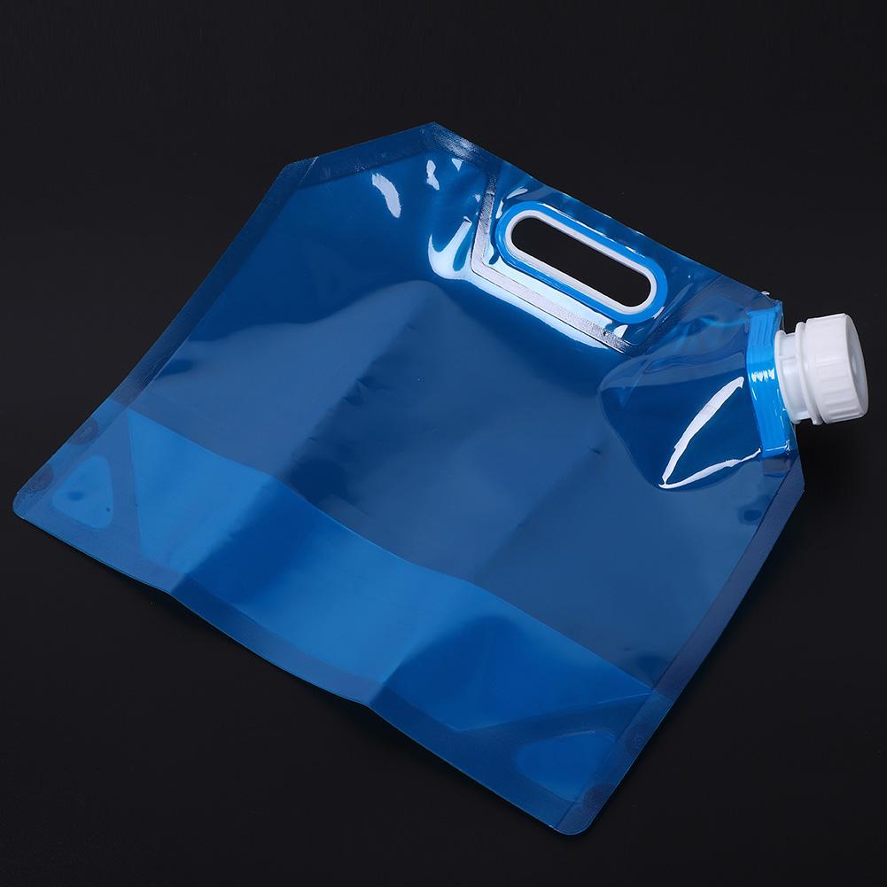 3L Portable Camping Hiking Folding Water Storage Lifting Bag for Survival Outdoor Travel Blue