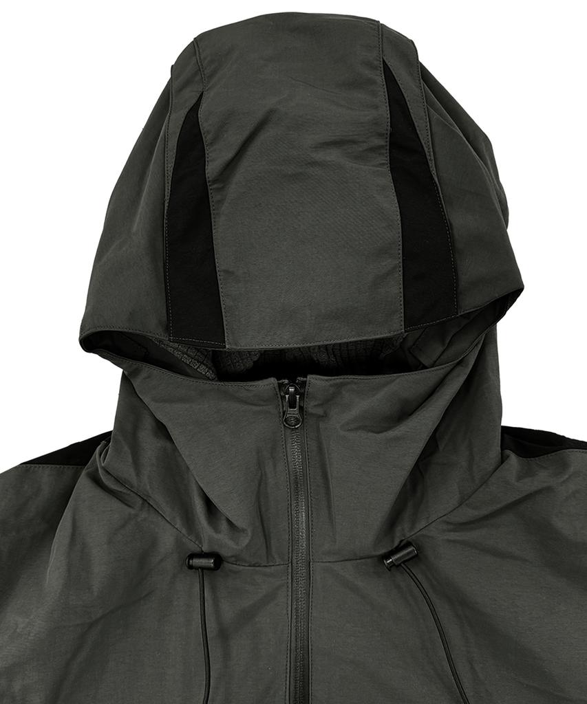 grailz Technical Pleats Shell Jacket [Charcoal]