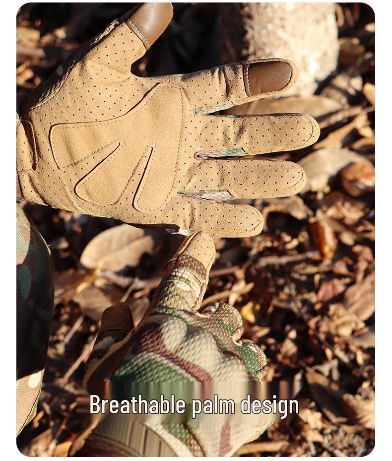 Men's Breathable Non-slip Tactical Gloves for Cycling, Motorcycling, Mountaineering, and Rock Climbing with Touchscreen Capability