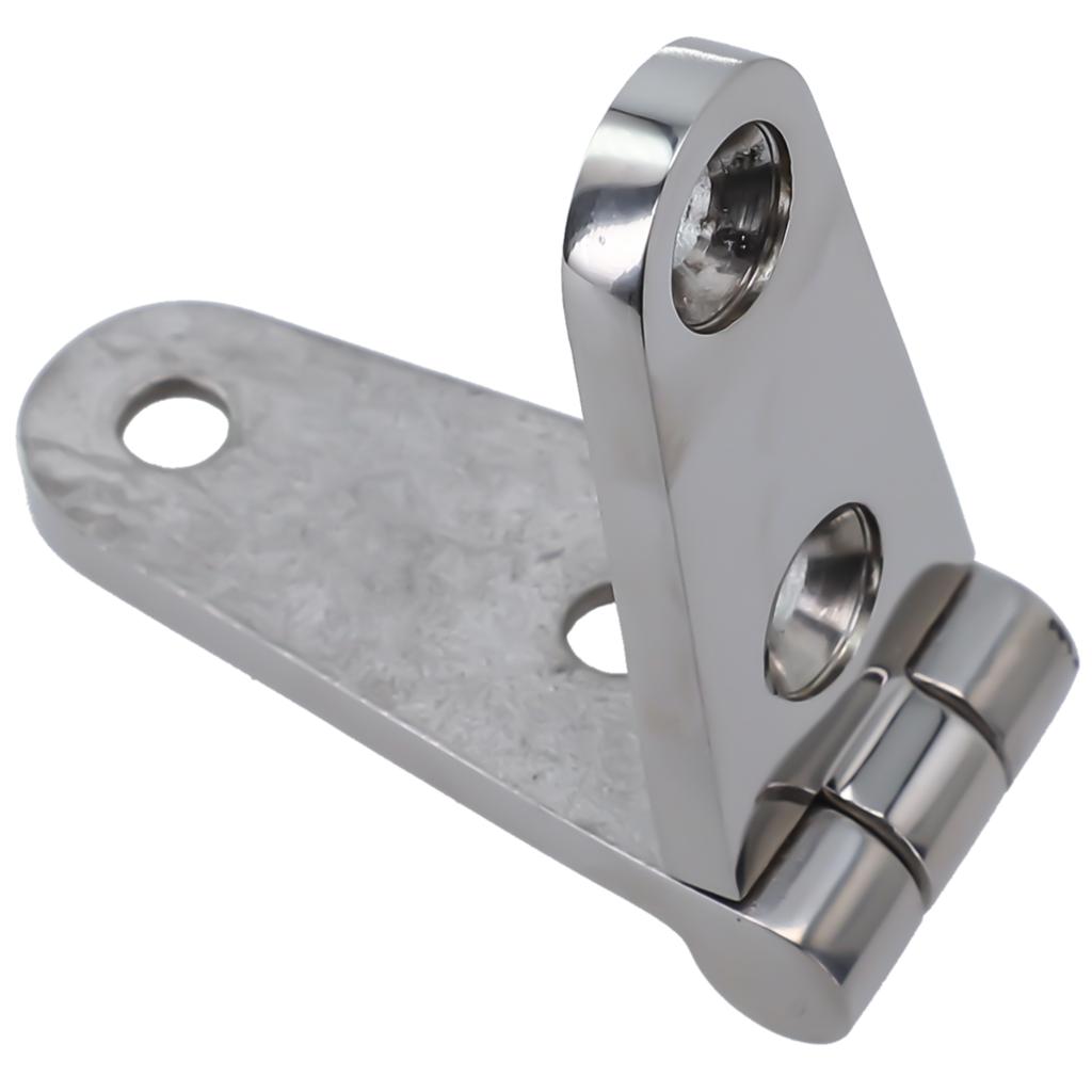 Marine Grade 316 Stainless Steel Strap Butt Hinge with 4 Mounting Holes for Hatch Doors Cabinet Use On Boats and Yachts