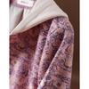 FuMama Women's Chinese-Style Casual Hooded Zipper Jacket