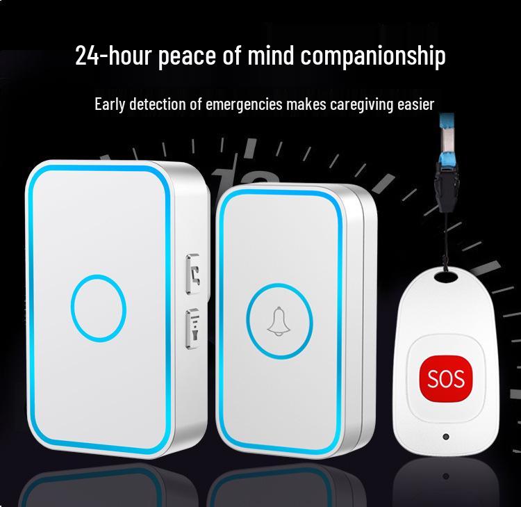 Elderly Wireless Emergency Call Button for Solitary Patients and Caregivers