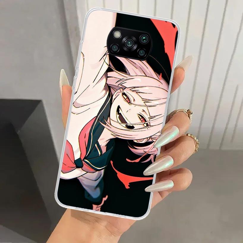 Himiko Toga Waifu Anime MHA Phone Case for Xiaomi Poco X5 X6 X7 Pro F7 Ultra M7 Redmi 15 15C 13 13C 12 12C 10 10A 10C 9 9A 9C 9T