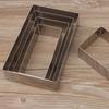 5Pcs/Set Rectangle Biscuit Mold Stainless Steel Dough Mold Pastry Decorating Fruit Cutter  Kitchen