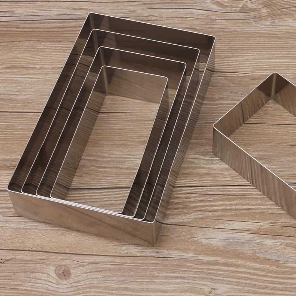 5Pcs/Set DIY Biscuit Mold Rectangle Fruit Cutter Pastry Decorating Cookie Cutter  Kitchen