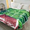 Football Blanket Gifts for Boys Girls Football Lovers, Green Football Throw Blanket Super Soft Travel Bed Sofa Blankets for Sport Fans Kids Adults