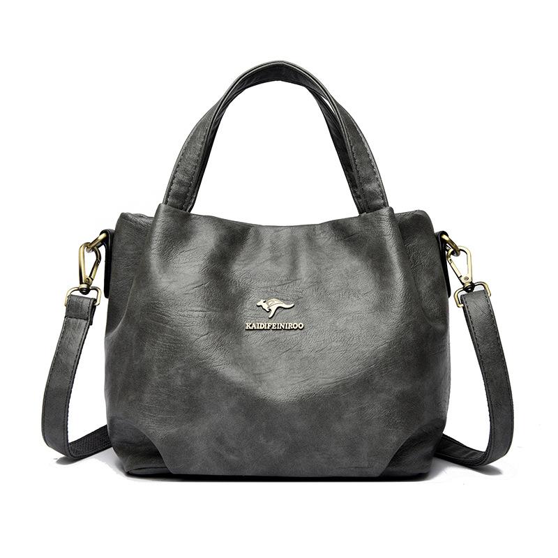 Fashionable Crossbody Bag Women's Single-shoulder Bag Women's Simple Middle-aged Handbag
