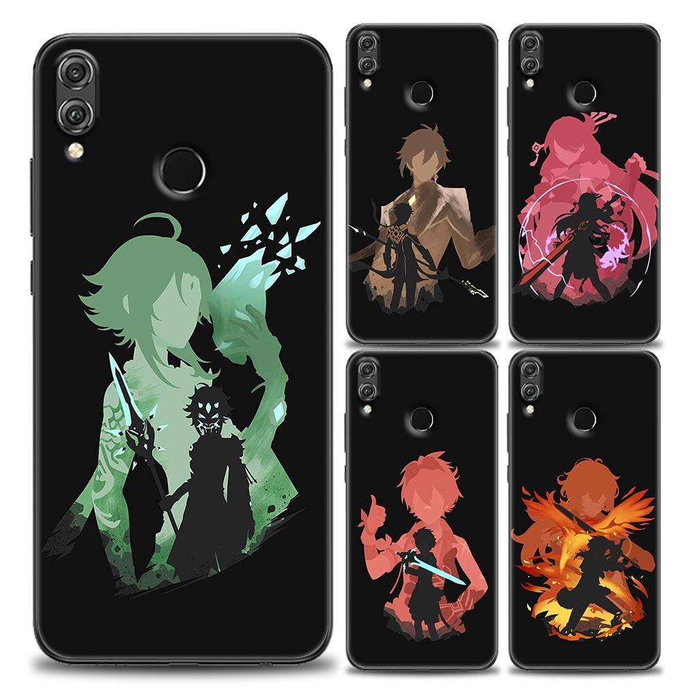Genshin Impact Anime Spiel Handyhülle Für Honor 50 30 10 Lite 30i 20 20e 9A 9C 9X Pro 8X Nava 8i 9 Y60 Hülle Weiche Silikonhüllen