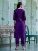Women's Designer Silk Blend Embroidered Kurta with Pant & Dupatta Set