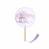 Silk Material Chinese Round Hand Fan Embroidery Design Cheongsam Tang Suit Fan  Wedding Ceremony