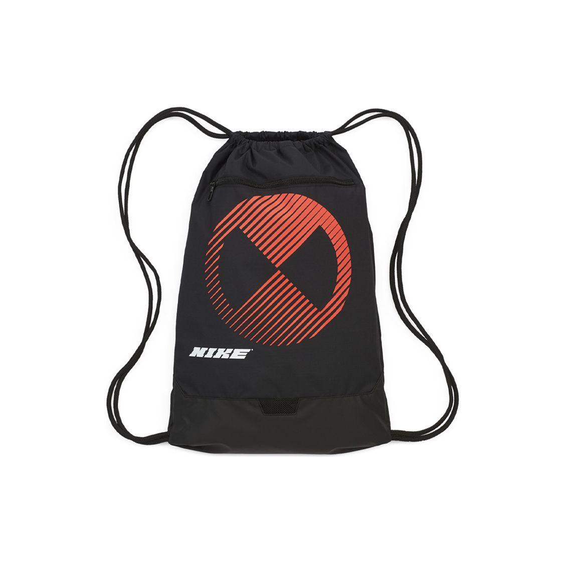 Nike Brasilia Printed Drawstring Polyester Backpack Unisex Backpacks Black CU9530-010 Black