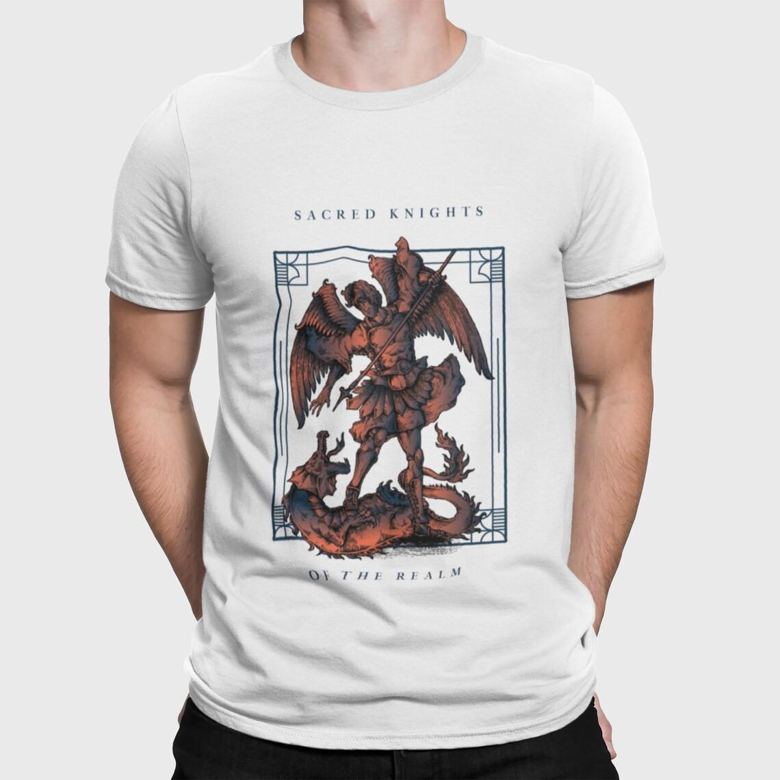 Medieval Knight Graphic T-Shirt Crusader Templar Warrior Kings Guard Tee XXXL