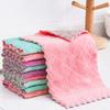 10pcs Thickened Cationic Rag, Coral Fleece Household Absorbent Non-shedding Dishwashing Cloth, Double