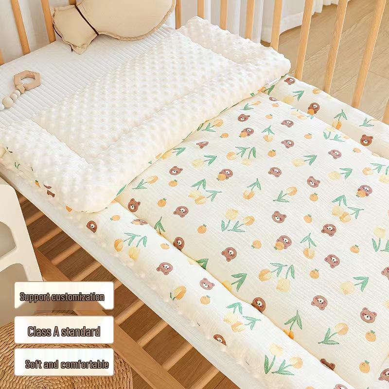 

Плюшевий дитячий вкладиш для коляски з шарудінням: Товста, Тепла, Бавовна, яку можна прати в машині, для Осені та Зими 35*75 cm