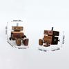 Cartoon Robot Diffuser Partable Shaking Feet Wooden Doll Wood Shake Car Ornament  Car Accessories