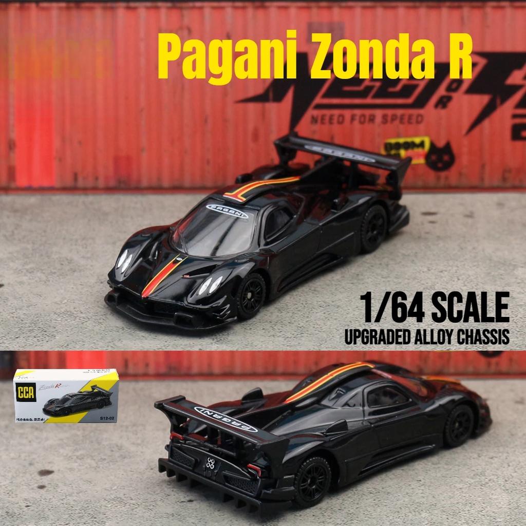1/64 Scale Pagani Zonda R Toy Car Model CCA MSZ 1:64 Diecast Vehicle Miniature Free Wheels Collection Suitable for Hot Wheels Gift Kid