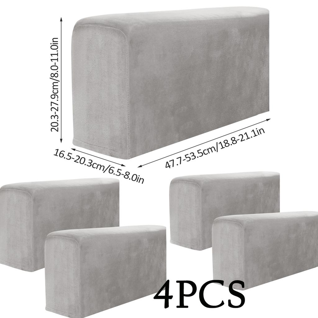 2pcs Sofa Armrest Protector Universal Armchair Covers Non-Slip Soft Warm Couch Arm Rest Covers Thickened Furniture Protector