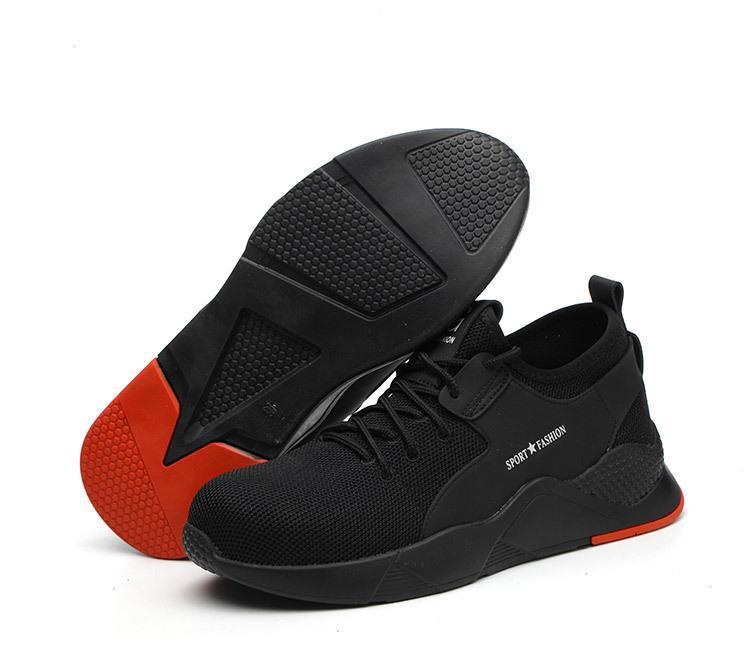 

Чоловіче літнє взуття для роботи з розумною пряжкою, протиударне та проколовідштовхувальне - Зносостійке, зі сталевим носком, дихаюче, захисне