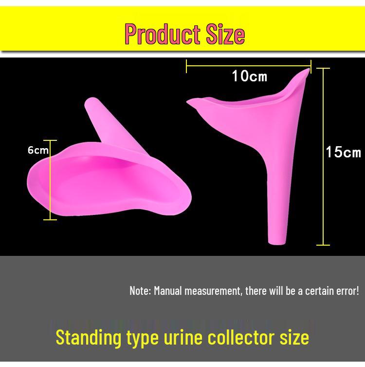 Women's Portable Silicone Stand-up Urinal for Outdoor Travel & Traffic Jams