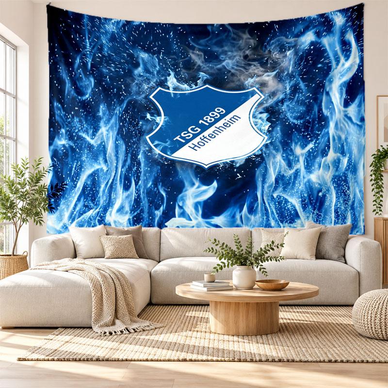 TSG Hoffenheim FC Wall Tapestry, Soft Fabric Wall Hanging, Decorative Backdrop For Bedroom Home Wall Art