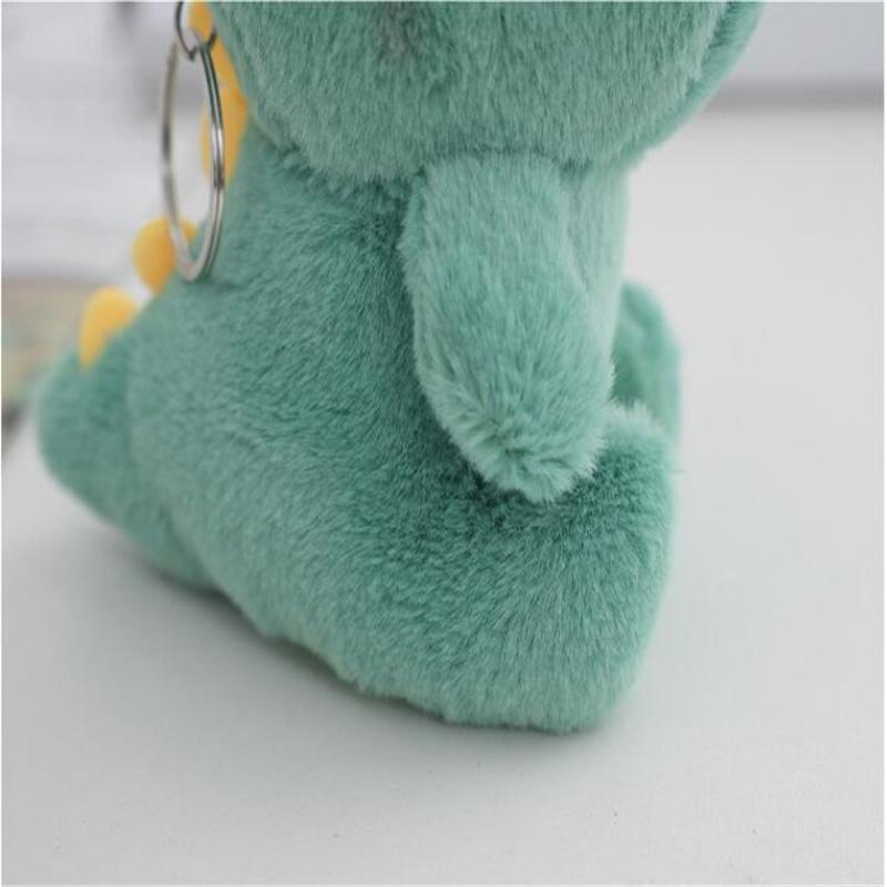 13cm Plush Dinosaur Doll Toys Pendant Cute Plush Keychain Bag Pendant Christmas Gifts