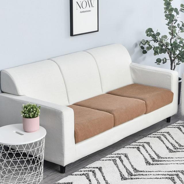 Airldianer Jacquard Stretch Sofa Seat Cushion Cover Anti -Dirty Removable And Washable Sofa Protective Cover Easy Installation