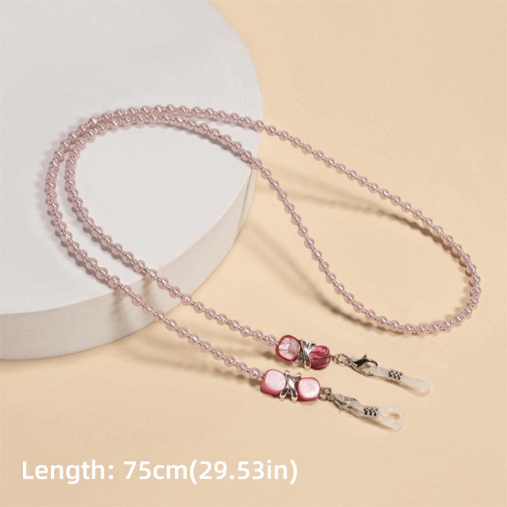 Beaded Eyeglasses Chain Imitation Pearl Anti-Loss Pearl Sunglasses Lanyard Anti Falling Glasses Hanging Rope Eyewear Accessories