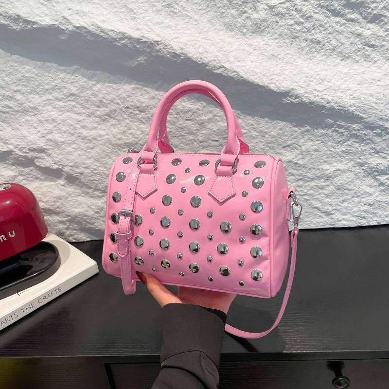 Torba damska w stylu wiatru, z nitami, nowa, spersonalizowana, wszechstronna, na ramię, torba