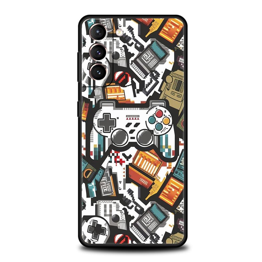 Game Controller Graphic Phone Case Cover for Samsung Galaxy S26 S25 S24 S23 S22 S20 S21 FE Ultra S25 Edge Plus 5G Soft TPU Shell