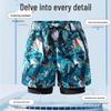 Men's Quick-Dry Double Layer Swim Trunks - Breathable, Loose Fit Beach & Sport Shorts