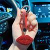 Voll-Diamant-Lippen-Auto-Schlüsselanhänger Personalisierter Handgemachter Roter Lippen-Schlüsselanhänger Exquisites Mode-Taschenanhänger für Damen
