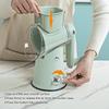 5 In 1 Rotary Cheese Grater with Handle Kitchen Vegetable Cutter Slicer Round Mandoline Drum Slicer with Suction Base JT435