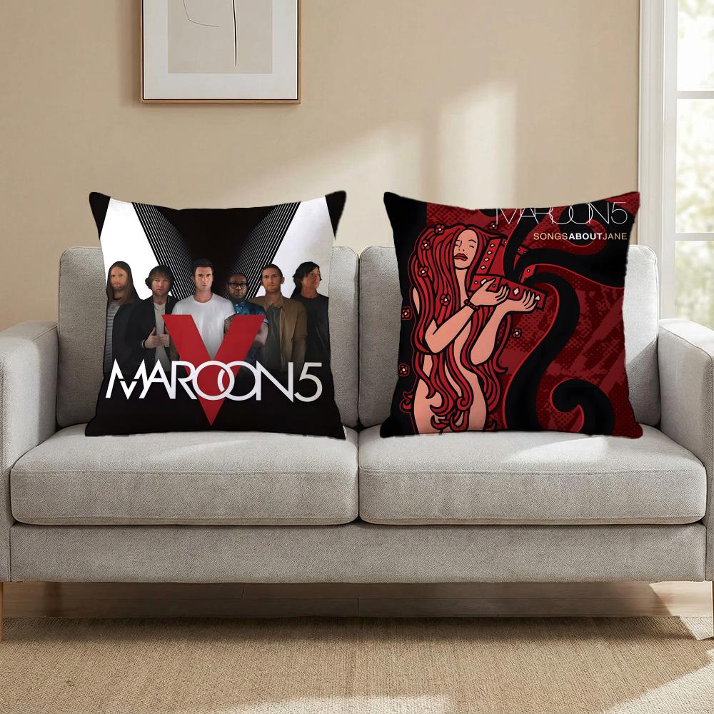 Maroon5 Cushion Cover Multi-Scene Pillow Cover for Home & Car - Reversible, Soft & Durable for Daily Use