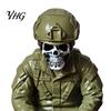 Skull Collection Pieces Halloween Skeleton Ornament, Policeman/Military Resin Gothic Figurine, Spooky Bookshelf Decorations Dark Style Sitting