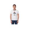 Polo SS24 Camiseta de Manga Corta con Cuello Redondo y Estampado de Capitán Oso para Hombre Blanco 710791096-002