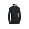 Under Armour Coldgear® Fitted Crew Solid Color Quick-Dry Breathable Slim Fit Long Sleeve T-Shirt Men Tops Black 1366068-002