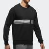 Adidas Fashionable Warm Round Neck Pullover Long Sleeve Sweatshirt Men Sweatshirt Black CX4948
