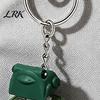 Decompression Toy Duck Sound Button Keychain, Rechargeable Fidget Clicker with Real & LED Light Stress Ball Light, Funny Interactive Desk Relief Gifts