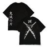 2026 Summer Demon Slayer Graphic Tee Anime T Shirt Unisex Women Streetwear Pure Cotton Casual Short Sleeve Top Trendy