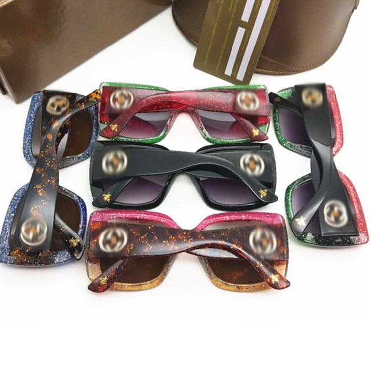 Big Frame Bee Colorful Sunglasses With Fashion Personality And Trendy Retro Flair