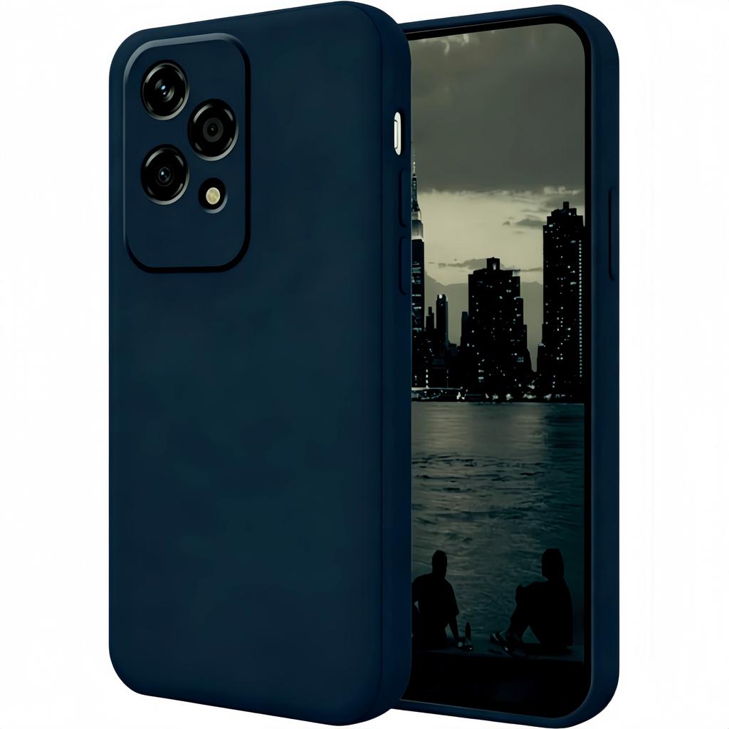 Noble Fashion Solid Colour Shockproof Protective Liquid Silicone Case For Honor 200 Lite