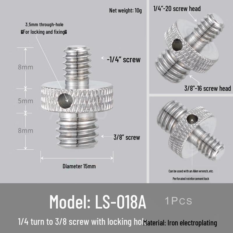 TEXIAN 1/4  to 3/8  Photography Screw Adapter (10-Pack)