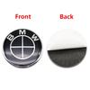 For BMW M E46 E90 E60 4Pcs Classic Blue White Car Wheel Center Hub Cap Sticker Emblem Badge Decal For BMW E46 E90 F10 F30 G20 50th Anniversary CX9