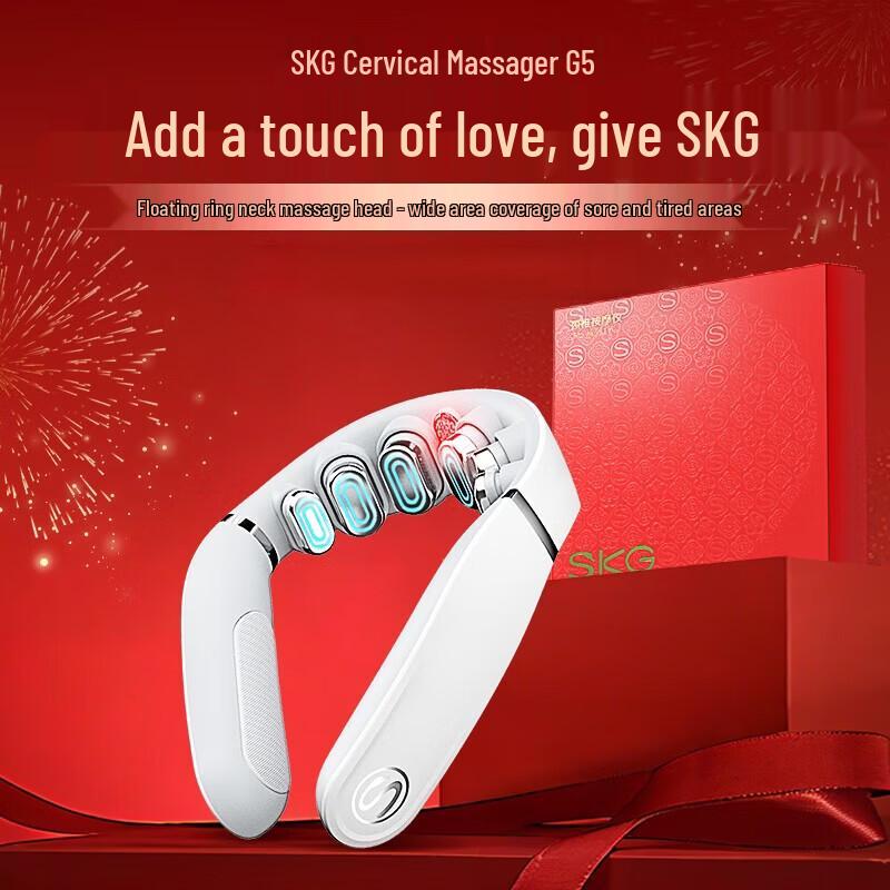 

SKG G5 Cervical Neck Massager with Red Light and EMS Pulse CN plug (adapter included)