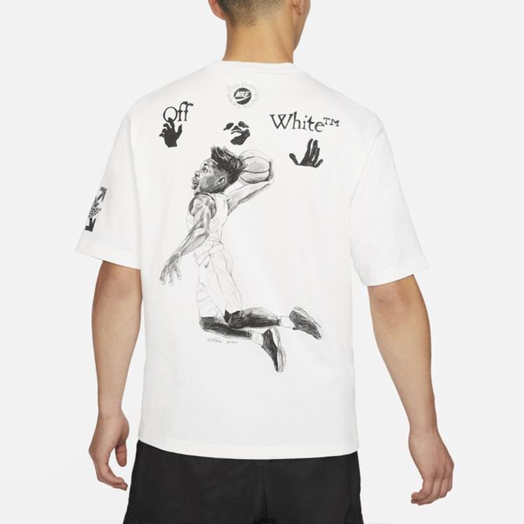 Air Jordan X Off-White Tee White Men Tops DB4301-100