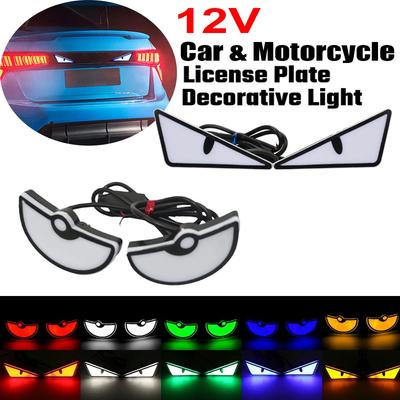 1 Pereche Lumină Ochi de Diavol 12V Mașină Motocicletă Lumină Spate Ochi de Demon Lampă de Decor Roșu Verde Galben Albastru Alb Lampă Plăcuță de Înmatriculare