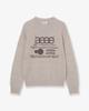 Eiieii Web Logo Knit Pullover [Taupe]