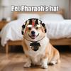 Festive Pet Attire Halloween Pet Costume Egyptian Pharaoh Pet Cosplay Costume Set for Small Medium Cats Dogs for Dress-up
