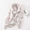 2025 New Striped Plaid Versatile Scarf Women's Winter Explosive Macaron Thickened Warm Couple Shawl Women