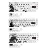 75 Key Keycap Set From Thick PBT Chinese Three Kingdoms Culture Charecters Themed Keycaps for Mechanical Keyboards